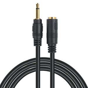 3.5mm mono extension 3ft – 12v trigger, only for ir infrared sensor receiver extension extender, 3.5mm 1/8″ ts monaural mini mono audio male to female cable (3ft)