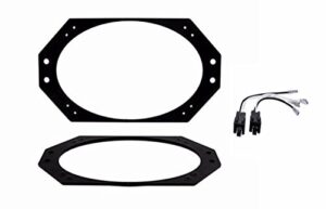 pair speaker adapter plates for 1997-2006 jeep wrangler 4″x6″ 4×6 and wire harness