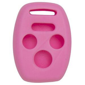 keyless2go replacement for silicone cover protective case for 4 button remote keys kr55wk49308 mlbhlik-1t oucg8d-380h-a (1 pack) – pink