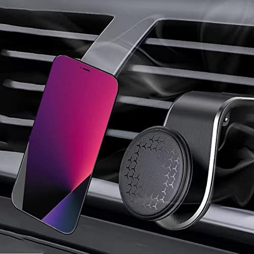 QUICTO Car Magnetic Phone Holder, 360°Adjustable Navigation Holder, Universal Car Air Outlet Phone Holder, Compatible with All Smartphones (Black)