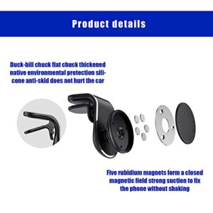 QUICTO Car Magnetic Phone Holder, 360°Adjustable Navigation Holder, Universal Car Air Outlet Phone Holder, Compatible with All Smartphones (Black)