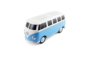 brisa vw collection – volkswagen samba bus t1 camper van portable bluetooth speaker, wireless/cordless with great sound quality & unique design (scale: 1:20 / blue & white)