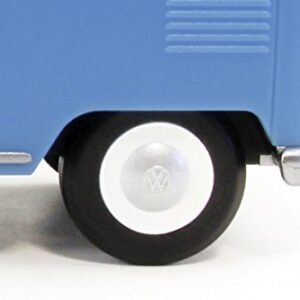 BRISA VW Collection - Volkswagen Samba Bus T1 Camper Van Portable Bluetooth Speaker, Wireless/Cordless with Great Sound Quality & Unique Design (Scale: 1:20 / Blue & White)