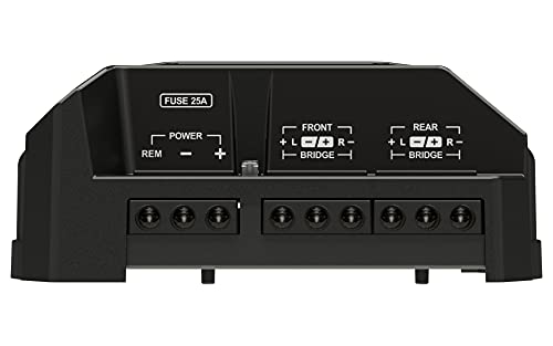 Stetsom IR 400.4 2 Ohms Compact Digital 4 Channels Amplifier, IRON LINE, 400 Watts RMS 400x4, 2Ω Stable, Multichannel Digital Car Audio Amp TS, Full-Range Sound Quality, Crossover