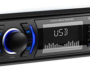 BOSS Audio Systems 612UA Multimedia Car Stereo - Single Din, No CD DVD Player, MP3, USB Port, AUX Input, AM/FM Radio Receiver