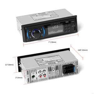 BOSS Audio Systems 612UA Multimedia Car Stereo - Single Din, No CD DVD Player, MP3, USB Port, AUX Input, AM/FM Radio Receiver