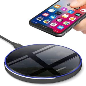 Wireless Charger, Qi-Certified 30W Max Wireless Charging Pad Compatible with Samsung Galaxy S23/S22/S21/S21 Ultra/S21+/S20 fe/S20/Note 20/10,Google Pixel,LG,and More