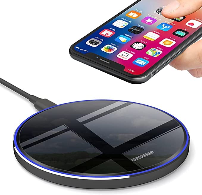 Wireless Charger, Qi-Certified 30W Max Wireless Charging Pad Compatible with Samsung Galaxy S23/S22/S21/S21 Ultra/S21+/S20 fe/S20/Note 20/10,Google Pixel,LG,and More