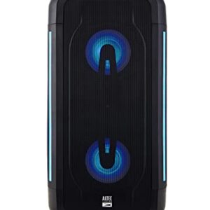 Altec Lansing Shockwave Wireless Party Speaker, Travel Bluetooth Speaker with Rechargeable Battery, Portable Sound System with Microphone (Renewed)