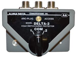 delta-2b delta-2 alpha delta original 2-position coax switch, so-239, 2kw – 500mhz