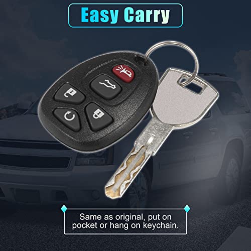 X AUTOHAUX 2pcs 315MHz OUC60270 15913421 Keyless Entry Remote Car Key Fob for Chevrolet Suburban for Chevy Tahoe for Cadillac Escalade 2007-2014 for Chevrolet Traverse for GMC Yukon 5 Buttons