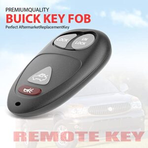 Keyless Entry Remotes Car Key Fob Compatible with Buick Century/Pontiac Aztek 2001 2002 2003 2004 2005 FCCID: L2C0007T 10335582-88, Self-Programming (Pack of 2)