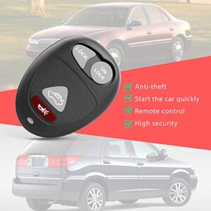 Keyless Entry Remotes Car Key Fob Compatible with Buick Century/Pontiac Aztek 2001 2002 2003 2004 2005 FCCID: L2C0007T 10335582-88, Self-Programming (Pack of 2)