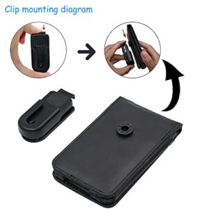 HAL V-TOP Leather Case for Apple iPod Video Classic 80G 120G 160G 60G Classic Protective with Movable Belt Clip Black