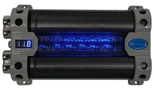 rockville rfc50f 50 farad capacitor blue voltage display