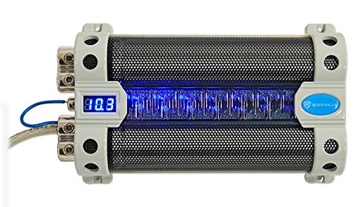 Rockville RFC50F 50 Farad Capacitor Blue Voltage Display