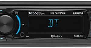 BOSS Audio Systems 625UAB Multimedia Car Stereo - Bluetooth Audio And Hands Free Calling, Single Din, MP3 Player, No CD/DVD Player, USB Port, AUX Input, AM/FM Radio Receiver