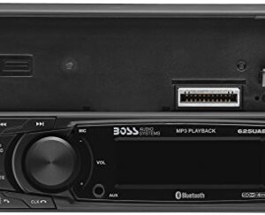 BOSS Audio Systems 625UAB Multimedia Car Stereo - Bluetooth Audio And Hands Free Calling, Single Din, MP3 Player, No CD/DVD Player, USB Port, AUX Input, AM/FM Radio Receiver