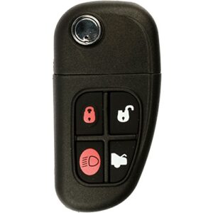 keylessoption keyless entry remote control car flip key fob replacement for jaguar nhvwb1u241