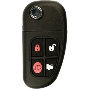 KeylessOption Keyless Entry Remote Control Car Flip Key Fob Replacement for Jaguar NHVWB1U241