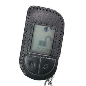 leather remote case fit for viper 5706 7756v 4706 2 way lcd with screen protector