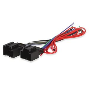scosche gm40b compatible with select 2006-13g m power/speaker connector / wire harness for aftermarket stereo installation with color coded wires; provides fly-out lead for +12v switched acc connection