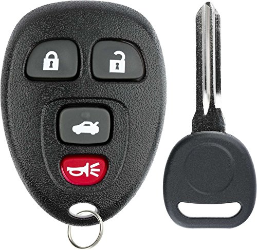 KeylessOption Keyless Entry Remote Control Car Key Fob Replacement for 15252034 with Key