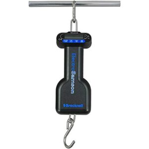 brecknell electrosamson digital hand-held scale, 55lb capacity, large easy-to-read lcd, battery, carrying pouch, single person use