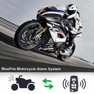 BlueFire® Motorcycle Security Kit Alarm System Anti-Hijacking Cutting Off Remote Engine Start Arming Disarming