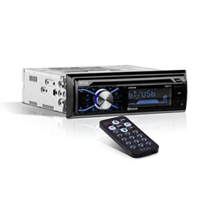 boss audio systems 508uab car stereo system – single din, bluetooth audio and calling head unit, aux-in, usb, built-in microphone, cd player, am/fm radio receiver, hook up to amplifier