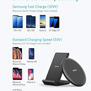 Anker Wireless Chargers Bundle, PowerWave Pad & Stand, Qi-Certified Compatible iPhone 12, 12 Mini, 12 Pro Max, 11, 11 Pro, 11 Pro Max, Xs Max, XR, 10W for Galaxy S20 S10 S9, Note 10 (No AC Adapter)