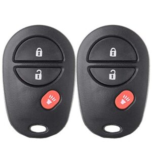 eccpp keyless entry remote key fob for toyota for highlande for sequoia for sienna for tacoma for tundra 2004-2014 fcc gq43vt20t 1470a1t 89742ae010-1pcs