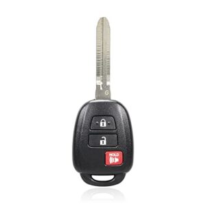 replacement for toyota 2012 2013 2014 2015 2016 prius c remote entry key fob hyq12bdm g chip, new uncut blade; by autokeymax (1)