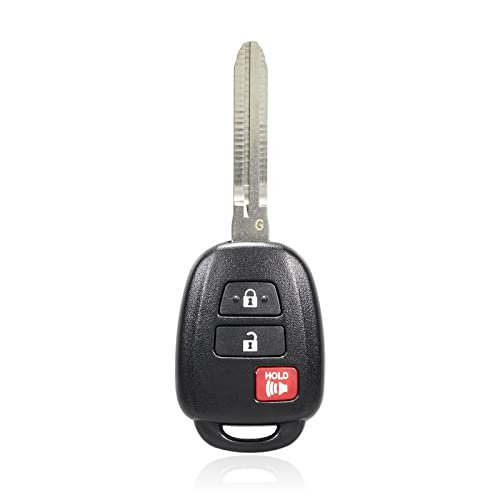 Replacement for Toyota 2012 2013 2014 2015 2016 Prius C Remote Entry Key Fob HYQ12BDM G Chip, New Uncut Blade; by AutoKeyMax (1)