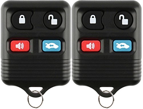 KeylessOption Keyless Entry Remote Car Key Fob for Ford Lincoln Mercury CWTWB1U345 (Pack of 2)