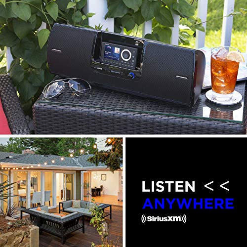 SiriusXM SXSD2 Portable Speaker Dock Audio System for Dock and Play Radios (Black)