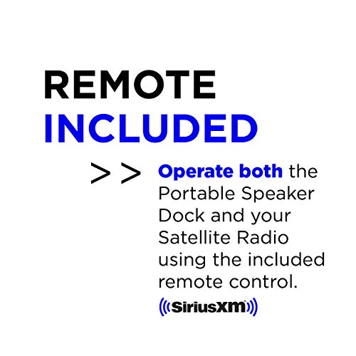 SiriusXM SXSD2 Portable Speaker Dock Audio System for Dock and Play Radios (Black)