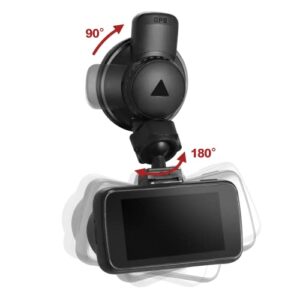 YEECORE Dash Cam Suction Cup Mount with GPS Receiver Module, Type C USB Port Compatible D22 D21 D11 Dash Cameras