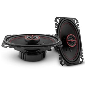 ds18 g4.6xi gen-x 4×6 2-way coaxial speakers 135 watts max power 45 watts rms 4-ohm mylar dome tweeters with neodymium magnet – clarity unparalled by other speakers in their class – 2 speakers