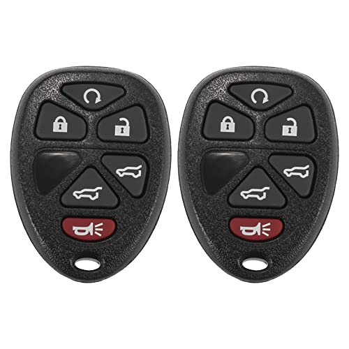 X AUTOHAUX 2pcs 315MHz OUC60270 15913427 Replacement Keyless Entry Remote Car Key Fob for Chevrolet Suburban for Chevy Tahoe for GMC Yukon for for Cadillac Escalade 2007-2013 6 Buttons