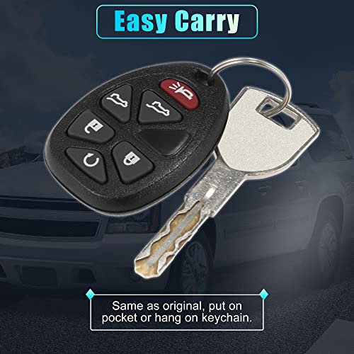 X AUTOHAUX 2pcs 315MHz OUC60270 15913427 Replacement Keyless Entry Remote Car Key Fob for Chevrolet Suburban for Chevy Tahoe for GMC Yukon for for Cadillac Escalade 2007-2013 6 Buttons