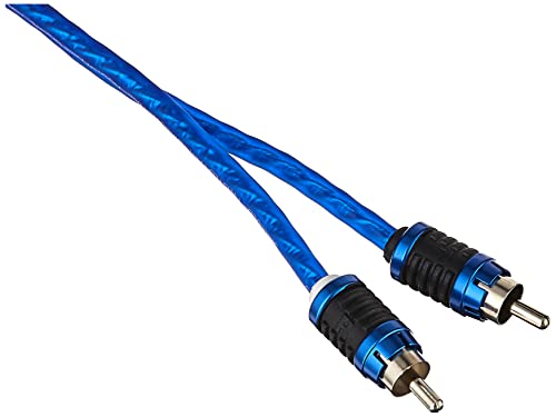 Stinger SI6212 12-Foot 2-Channel 6000 Series Audiophile Grade RCA Interconnect Cable,BLUE