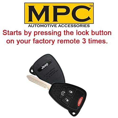 MPC Remote Start Kit for Jeep Wrangler 2007-2018 || 100% Plug n Play || Key-to-Start || Use Your OEM Key Fob || 15 Minute Install || USA Tech Support
