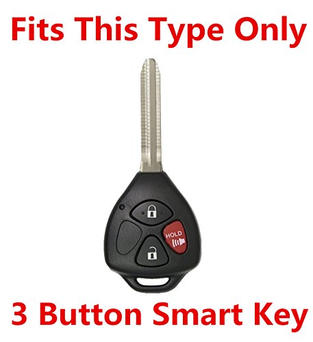 Rpkey Silicone Keyless Entry Remote Control Key Fob Cover Case protector Replacement Fit For Toyota 4Runner Corolla Matrix RAV4 Venza Yaris Pontiac Vibe Scion iQ tC xB xD HYQ12BBY MOZB41TG