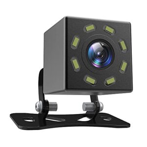 vehicle backup camera, rear view reserve camera with 8 leds night vision,170° view angle, waterproof for car, trucks, su, rv, pickup, vans