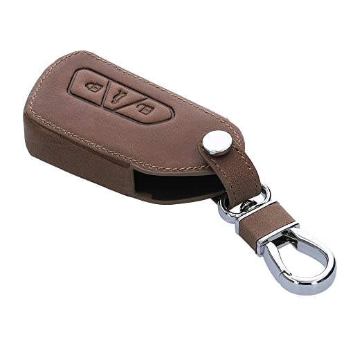 kwmobile Key Cover Compatible with VW Golf 8 - Dark Brown