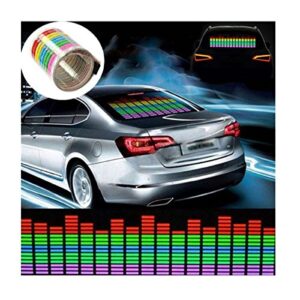 WONFAST® Sound Music Beat Activated Car Sticker Equalizer Rhythm LED Flash Light Audio Voice Rhythm Lamp (90x10cm)