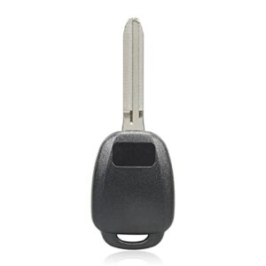 Replacement Key for 2014-2016 Toyota Camry Corolla Keyless Entry Remote Fob HYQ12BEL H Chip, New Uncut Blade; by AutoKeyMax