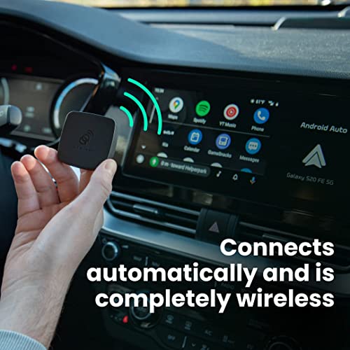 AAWireless 2022 - Wireless Android Auto Dongle - Connects Automatically to Android Auto - Easy Plug and Play Setup - Free Companion App