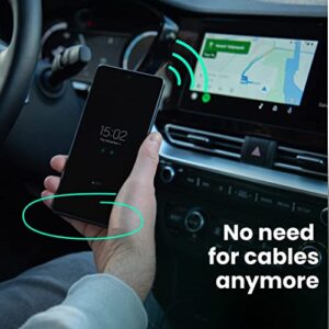 AAWireless 2022 - Wireless Android Auto Dongle - Connects Automatically to Android Auto - Easy Plug and Play Setup - Free Companion App